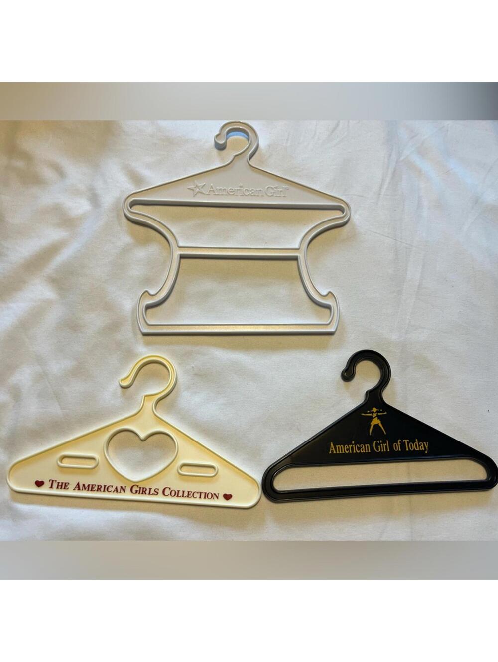 American Girl Doll Hangers Black Cream White Clothing Accessories 18 Inch Doll
